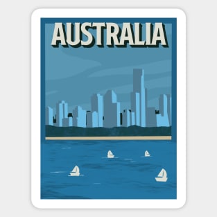 Australia Travel Poster Sticker